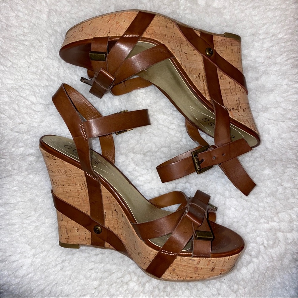 GUESS Cork Wedge Heel
